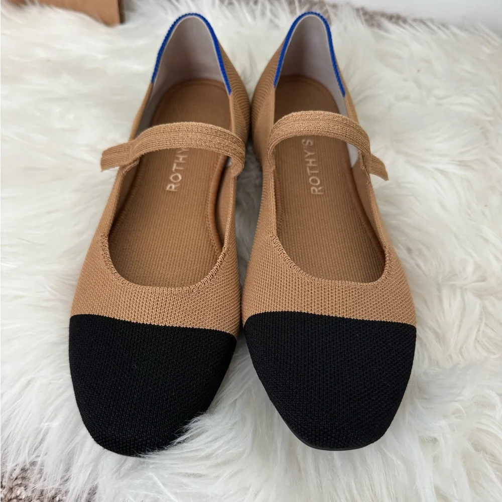 Rothy’s Square Mary Jane in Almond Captoe - Picture 5 of 5